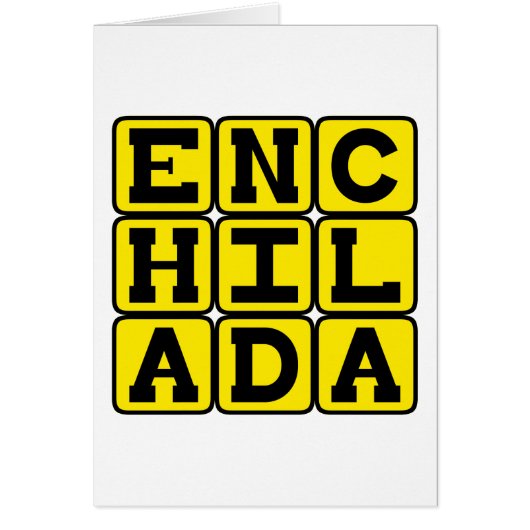 Enchilada, Mexican Delicacy Cards (Front)