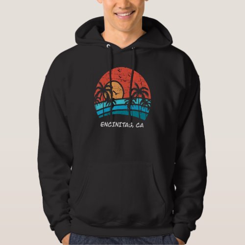 Encinitas Beach California Sunset Summer Classic V Hoodie