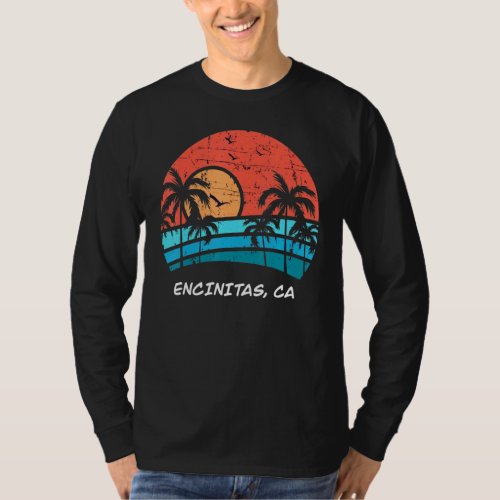 Encinitas Beach California Sunset Summer Classic V T_Shirt