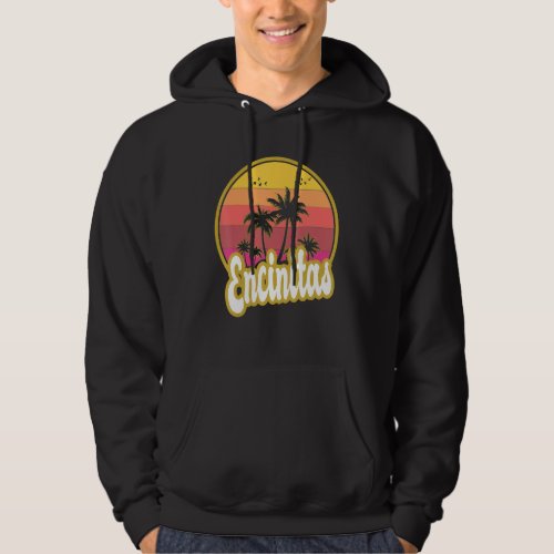 Encinitas California Beach Retro Sunset Hoodie