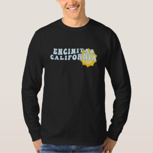 Encinitas California CA Retro Wavy Souvenir Vacati T-Shirt