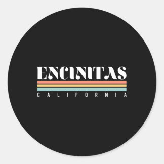 Encinitas California Classic Round Sticker