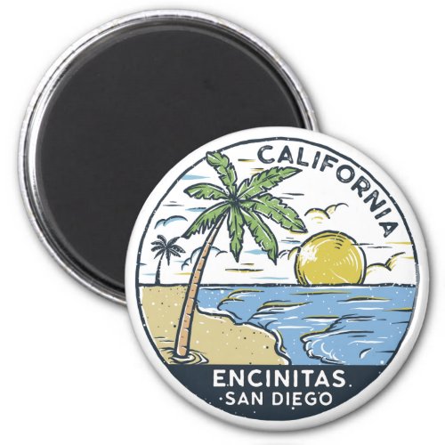 Encinitas San Diego California Vintage Magnet