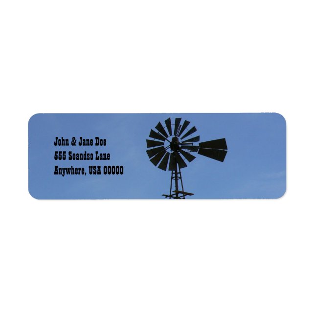 Encino, NM Windmill Label (Front)