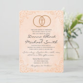 Encircled Cross Religious Wedding Invitations (Standing Front)