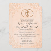 Encircled Cross Religious Wedding Invitations (Front/Back)