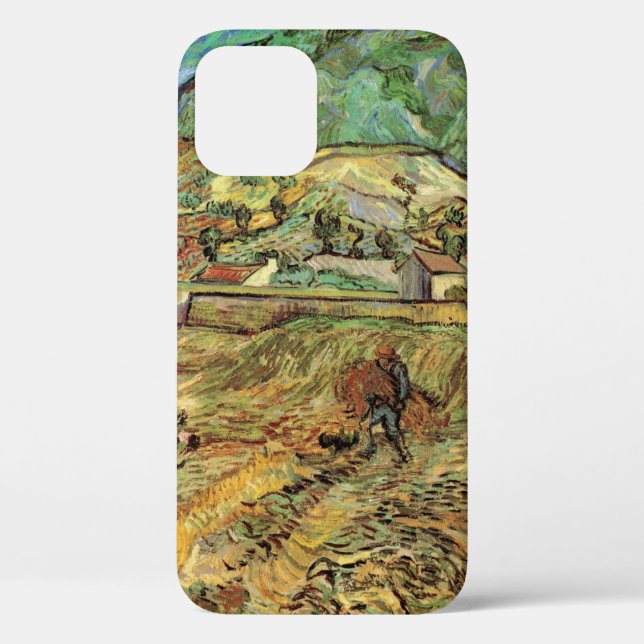 Enclosed Wheat Field w Peasant by Vincent van Gogh Case-Mate iPhone Case (Back)