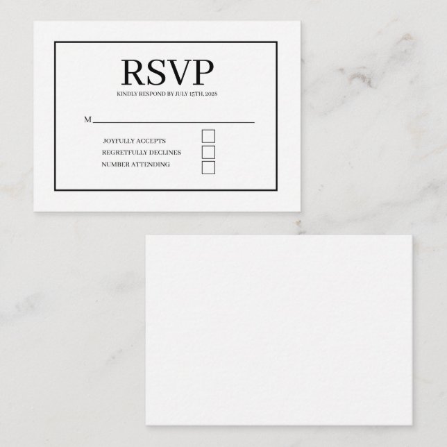 Enclosure Card (Front/Back)