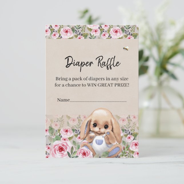 Enclosure Card Diaper Raffle (Standing Front)
