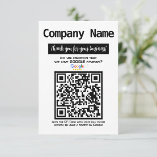 Enclosure Card - QR Code Google Business Review