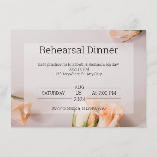 Enclosure Card Rehearsal Dinner elegant