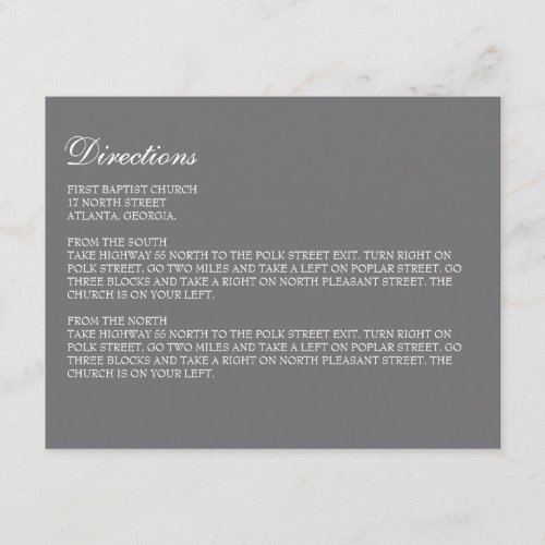 Enclosure Card // The Elegance Collection