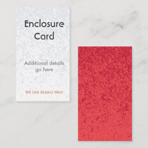 Enclosure Card Wedding Birth Announcement Diaper