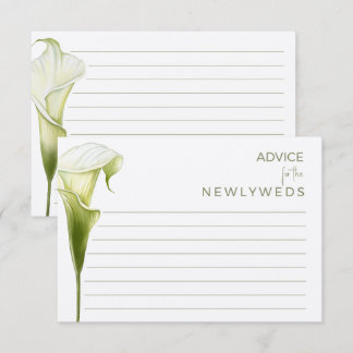 Enclosure Cards Advice for a bride shower.