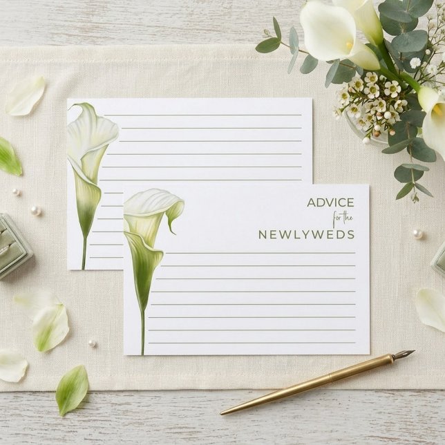 Enclosure Cards Advice for a bride shower. (Creator Uploaded)