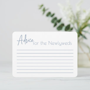 Enclosure Cards Advice for a bride shower.