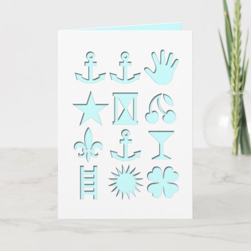 Encoded Message Birthday Greeting Card