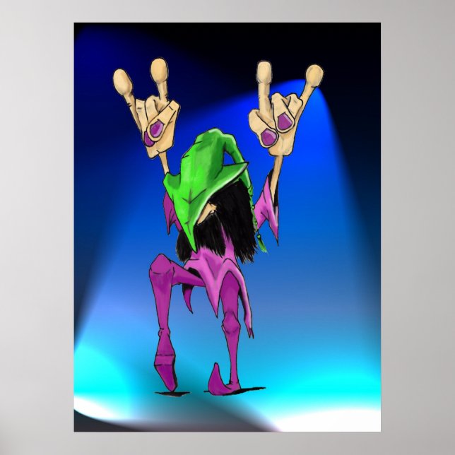 Encore Blue Lights Poster (Front)