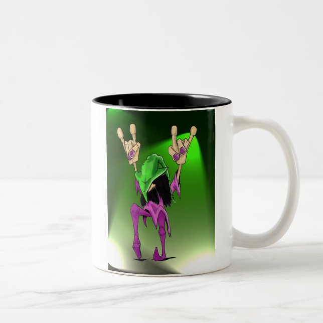 Encore Green Lights Two-Tone Coffee Mug (Right)
