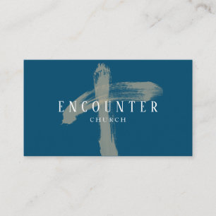 Encounter Cross Church Religion Christian Pastor Business Card