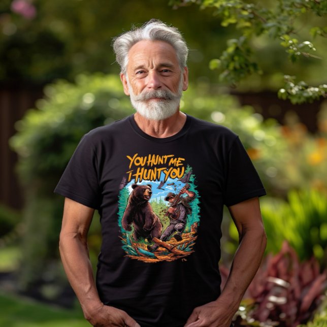 Encounter in the woods bear hunting funny T-Shirt (Creator Uploaded)