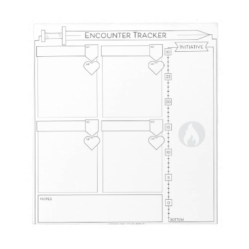 Encounter Tracker for DMGMTTRPG Notepad