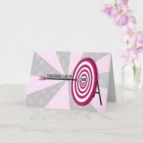 Encourage Cancer Patient Target Board  Arrow Card