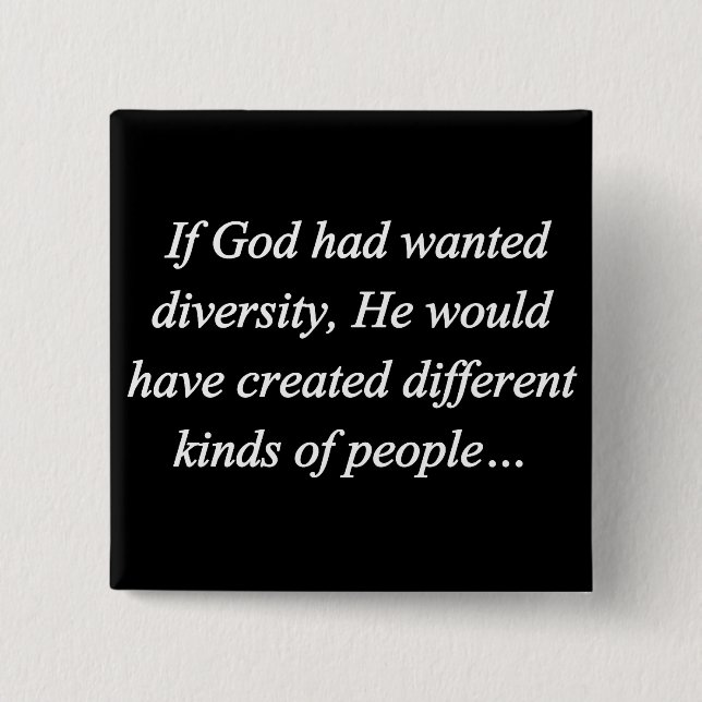 Encourage Diversity Reverse (sq) Button (Front)