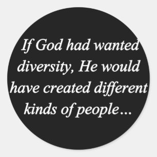 Encourage Diversity Reverse (sq) Classic Round Sticker