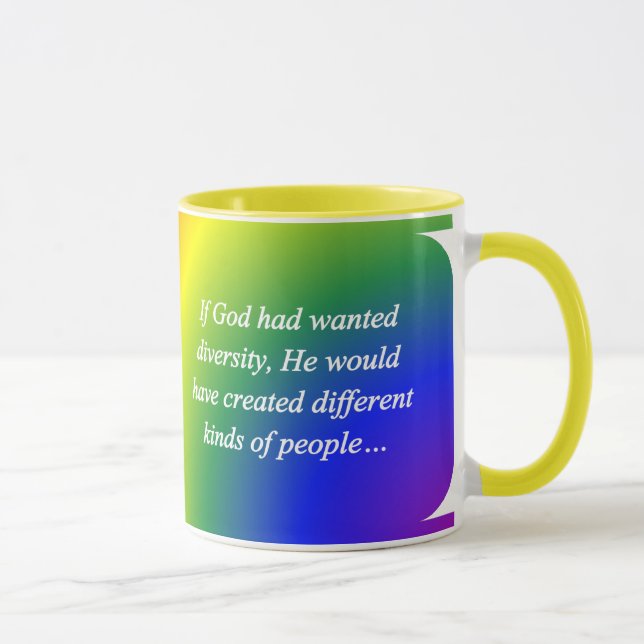 Encourage Diversity Reverse (sq) Mug (Right)