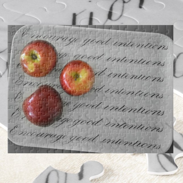 Encourage Good Intentions Red Apples Jigsaw Puzzle (Creator Uploaded)