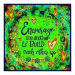 ”Encourage One Another” Inspirivity Poster ”Encourage One Another” Inspirivity Poster