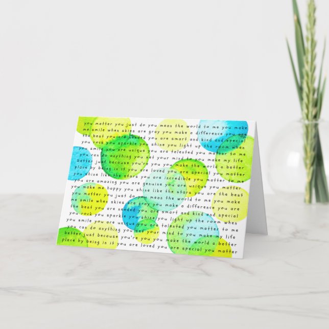 EncourageMe "You Matter" Version 1 Card (Front)
