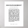 ENCOURAGEMENT A Manifesto for Resilient Living Poster
