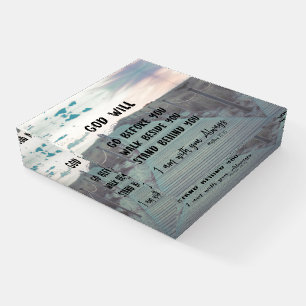 Encouragement and Comfort Bible Verse with Quote Paperweight