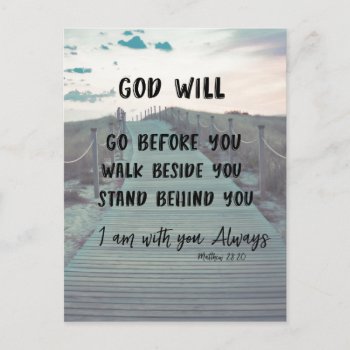 Encouragement And Comfort Bible Verse With Quote Postcard by Christian_Quote at Zazzle