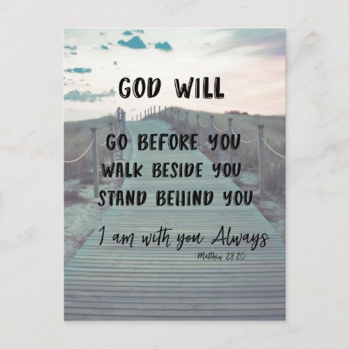 Encouragement and Comfort Bible Verse with Quote Postcard
