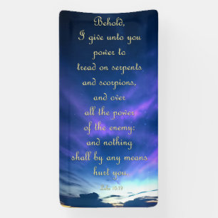 Encouragement Banner - Luke 10:19