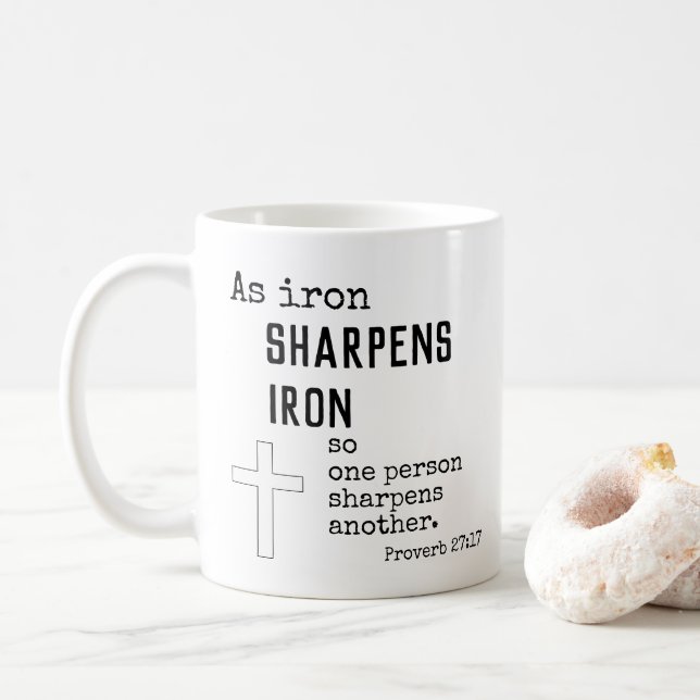 Encouragement Bible Verses Proverbs 17:17   Coffee Mug (With Donut)