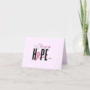 encouragement cancer card i choose hope