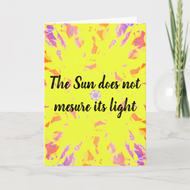 Encouragement Card and Inspirational Card (Front)