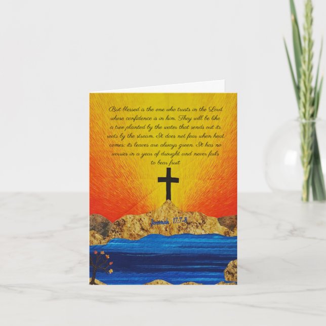 Encouragement Card, Blessings Note Card,  Note Card (Front)