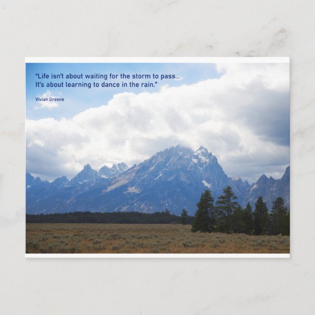 Encouragement Card - Dance in the Rain (Front)