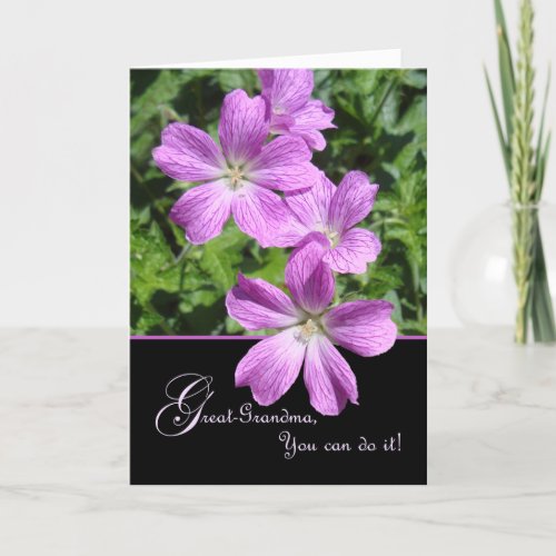 Encouragement Card for Great_Grandma Flowers