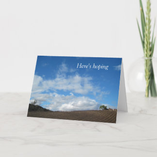 Encouragement Card: Hoping all your clouds Card