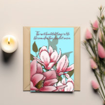 Encouragement Card: Magnolia Blossom Strength