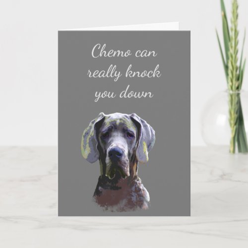 Encouragement Chemo can knock you down Card