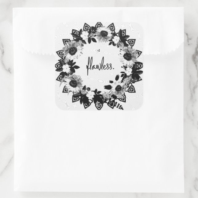 Encouragement Enlightenment Comfort Hope Square Sticker (Bag)