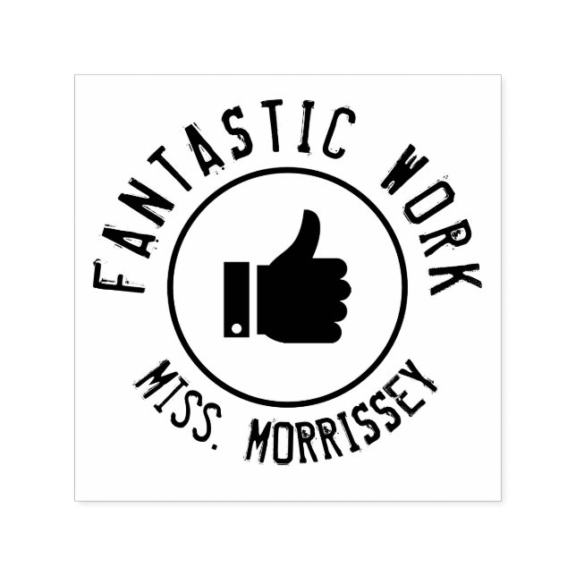 Encouragement Fantastic Work Teachers Self-inking Stamp (Design)