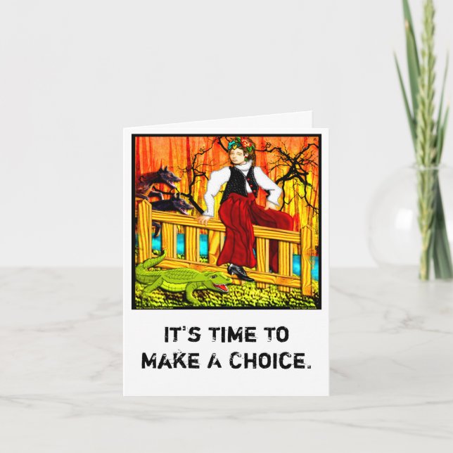 Encouragement For The Fence Sitter Personalize Card (Front)